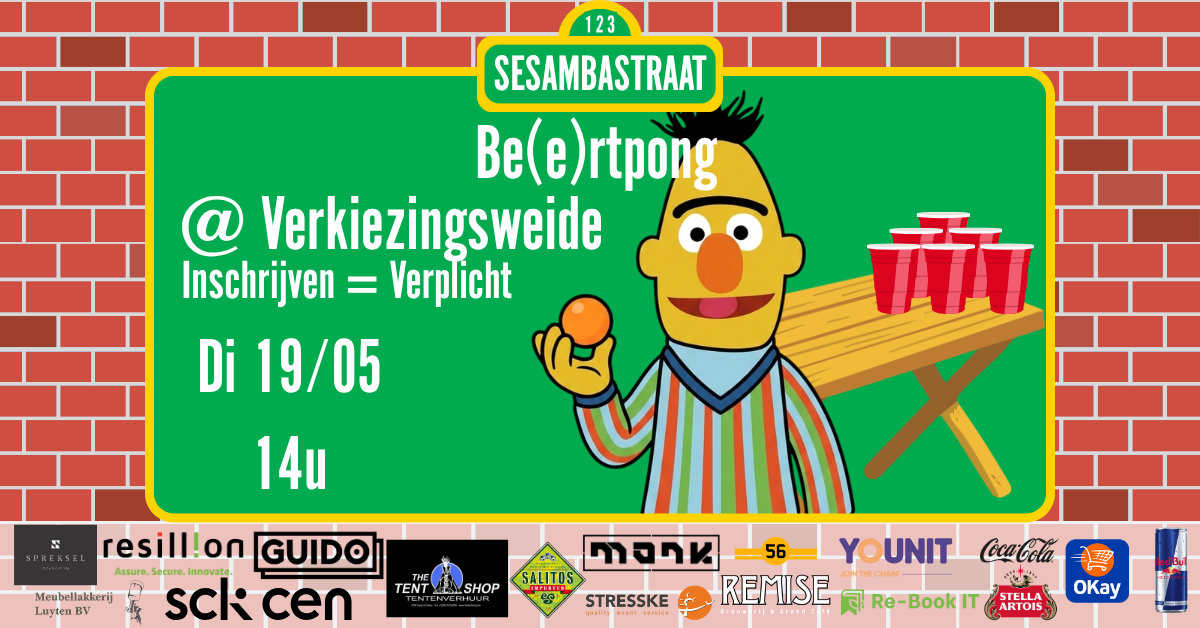 Beerpongtoernooi banner
